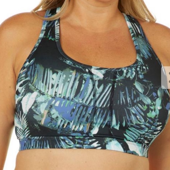 VOGO Athletica Other - VOGO Athletica Blue Leaf Print Sports Bra